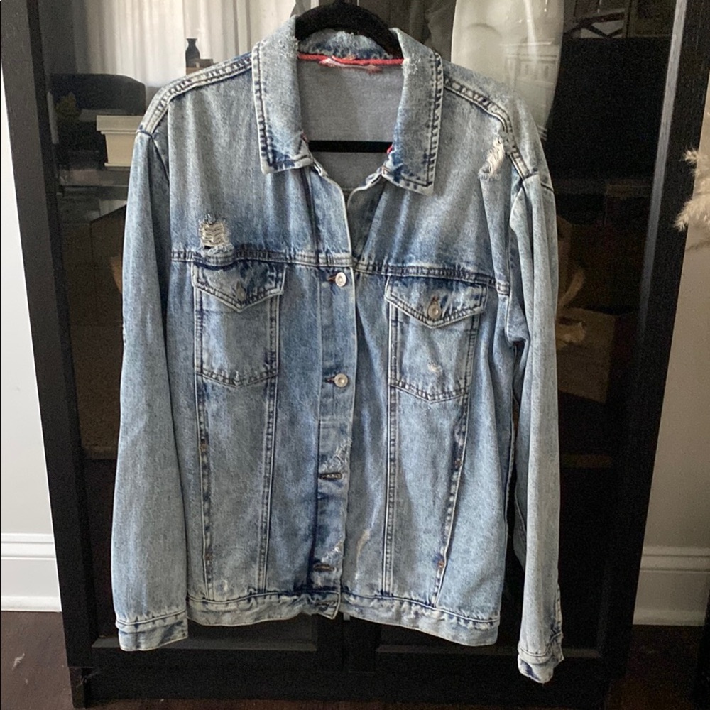 Free People Oversized Jean Jacket